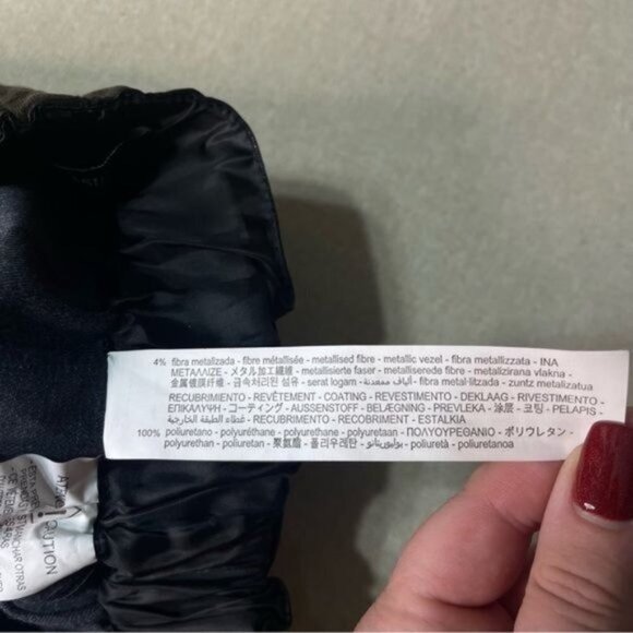 Zara Black Faux Leather High Rise Paperbag Mini Skirt with Pockets XS - Picture 11 of 11